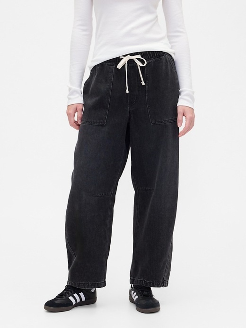 Gap Supersoft Pull On Barrel Jeans